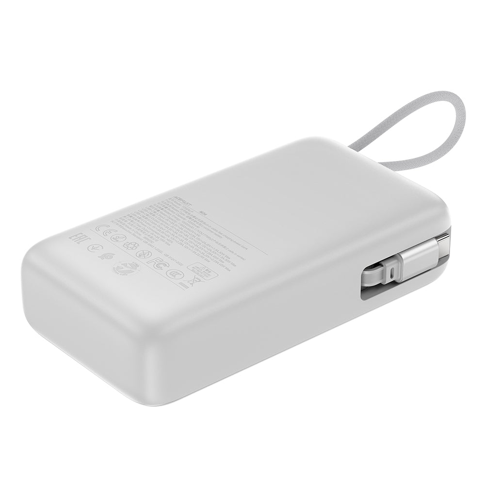 Ulkoinen akku Acefast M34, 20000mAh, 45W, QC + PD, 1 x USB-A - 2 x USB-C, Hopea