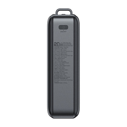 Ulkoinen akku Acefast M4, 20000mAh, 67W, PD, 1 x USB-A - 2 x USB-C, Musta