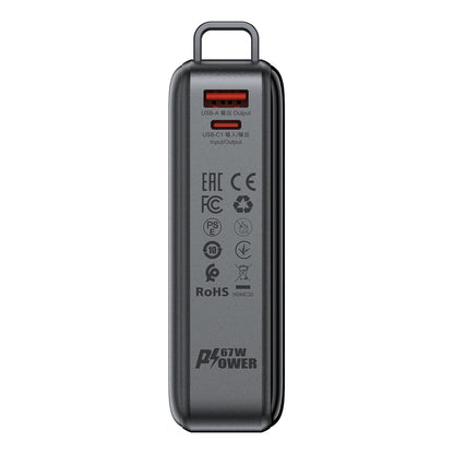 Ulkoinen akku Acefast M4, 20000mAh, 67W, PD, 1 x USB-A - 2 x USB-C, Musta