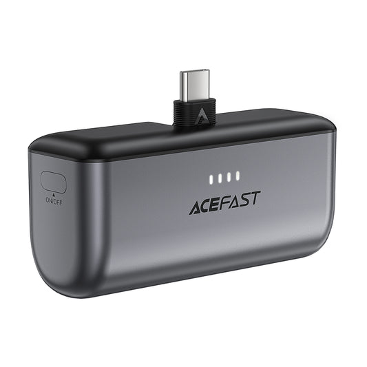 Acefast M9 External Battery, 5000mAh, 20W, PD, 2 x USB-C, Black