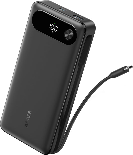 Ulkoinen akku Anker PowerCore, 20000mAh, 87W, QC + PD, 1 x USB-A - 2 x USB-C, Musta, Uudelleensuljettu A1383H11