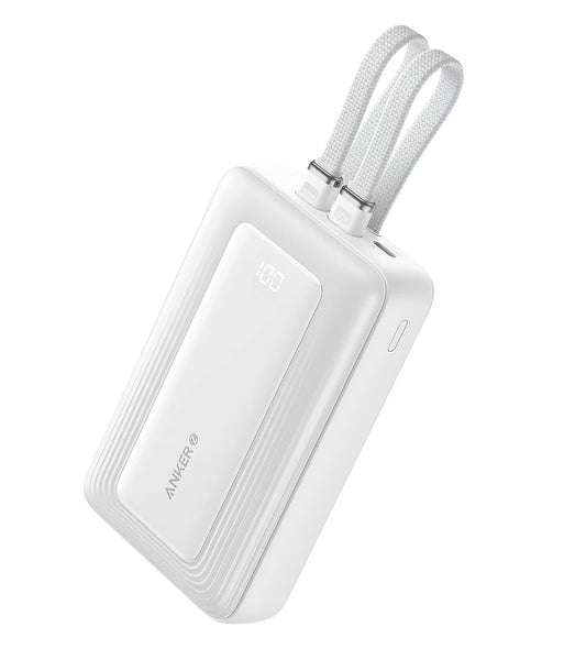 Anker PowerCore Ulkoinen Akku, 20000mAh, 30W, QC + PD, 1 x Lightning - 1 x USB-A - 2 x USB-C, Valkoinen A1681H21