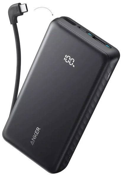 Anker Zolo ulkoinen akku, 20000mAh, 22.5W, QC + PD, 1 x USB-A - 2 x USB-C, Musta A110EH11