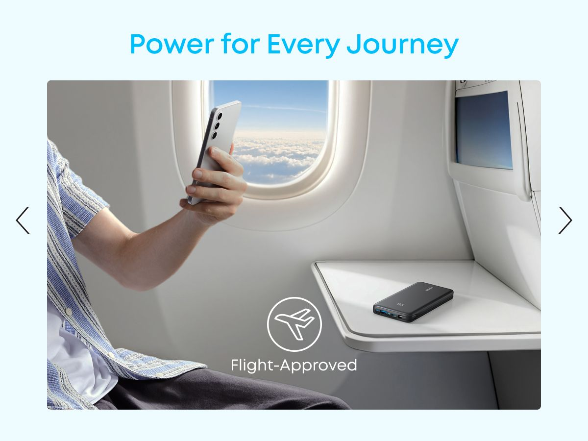 Ulkoinen akku Anker Zolo, 10000mAh, 22.5W, QC + PD, 1 x USB-A - 2 x USB-C, Valkoinen A110DH21