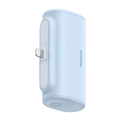 Ulkoinen akku Baseus Compact, 5000mAh, 20W, PD, 1 x Lightning - 1 x USB-C, Sininen P10068307313-00