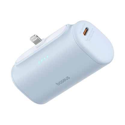 Ulkoinen akku Baseus Compact, 5000mAh, 20W, PD, 1 x Lightning - 1 x USB-C, Sininen P10068307313-00