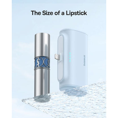 Ulkoinen akku Baseus Compact, 5000mAh, 20W, PD, 1 x Lightning - 1 x USB-C, Sininen P10068307313-00