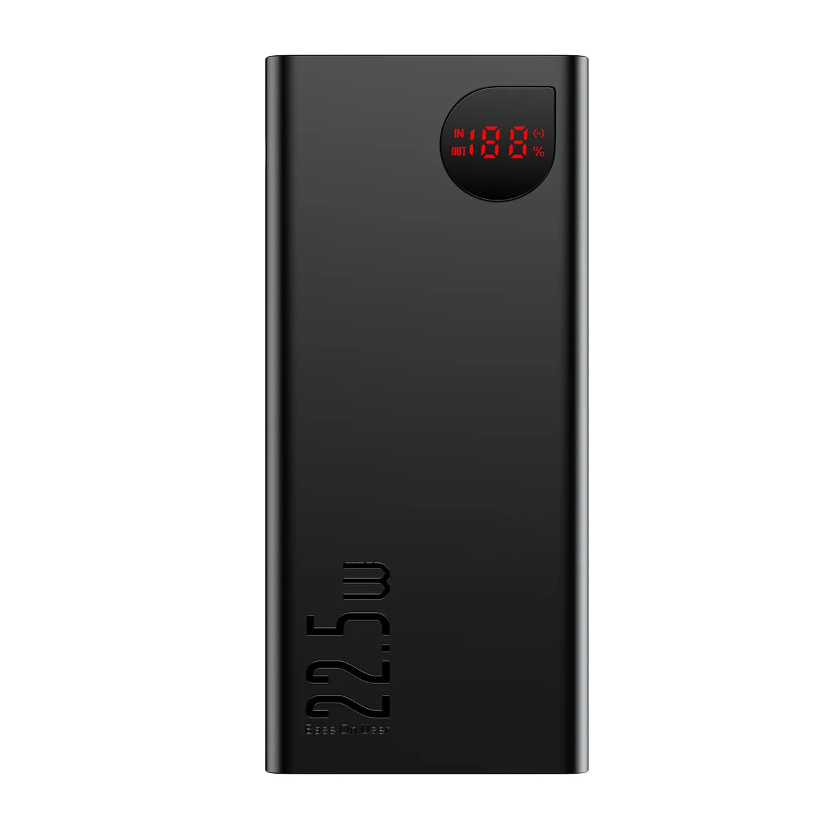 Baseus Adaman ulkoinen akku, 40000mAh, 22.5W, QC + PD, 1 x USB-C - 3 x USB-A, Musta