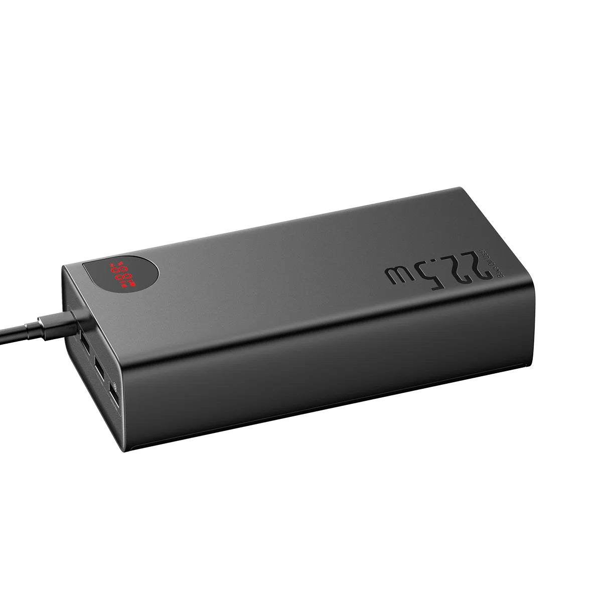 Baseus Adaman ulkoinen akku, 40000mAh, 22.5W, QC + PD, 1 x USB-C - 3 x USB-A, Musta