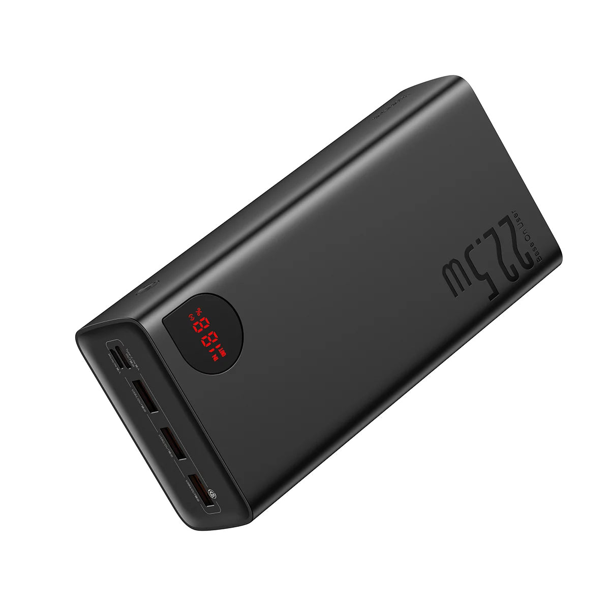 Baseus Adaman ulkoinen akku, 40000mAh, 22.5W, QC + PD, 1 x USB-C - 3 x USB-A, Musta
