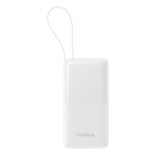 Ulkoinen akku Baseus Bipow 2, 20000mAh, 20W, QC + PD, 1 x USB-A - 2 x USB-C, Valkoinen P10077101213-01