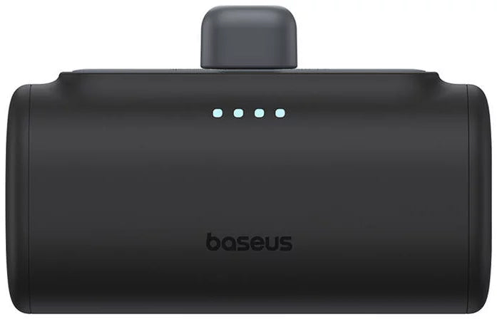 Ulkoinen akku Baseus Compact, 5000mAh, 20W, PD, 1 x Lightning - 1 x USB-C, Musta P10068307113-00