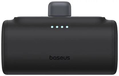Ulkoinen akku Baseus Compact, 5000mAh, 20W, PD, 1 x Lightning - 1 x USB-C, Musta P10068307113-00
