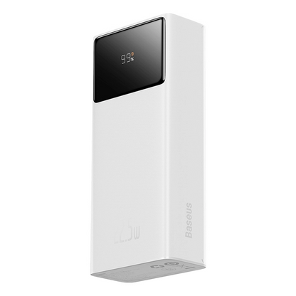 Ulkoinen akku Baseus EnerFill FP41, 30000mAh, 22.5W, QC + PD, 1 x USB-C - 2 x USB-A, Valkoinen