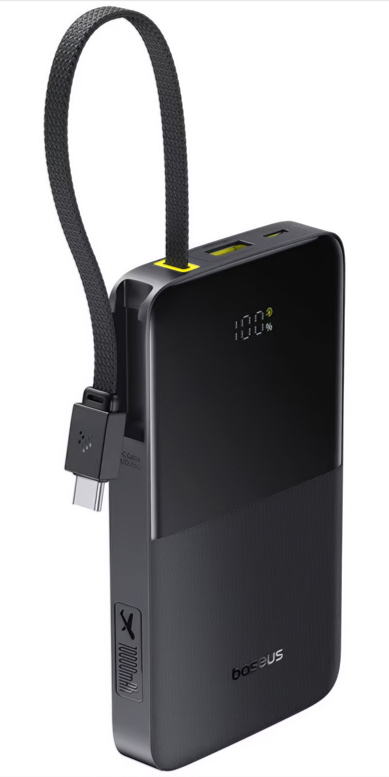 Ulkoinen akku Baseus EnerFill Bipow2 Pro, 10000mAh, 22.5W, QC + PD, 1 x USB-A - 2 x USB-C, Musta E0027600
