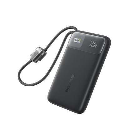 Baseus EnerFill FC11 ulkoinen akku, 20000mAh, 22,5W, QC + PD, 1 x Lightning - 1 x USB-A - 2 x USB-C, Musta E0027S04