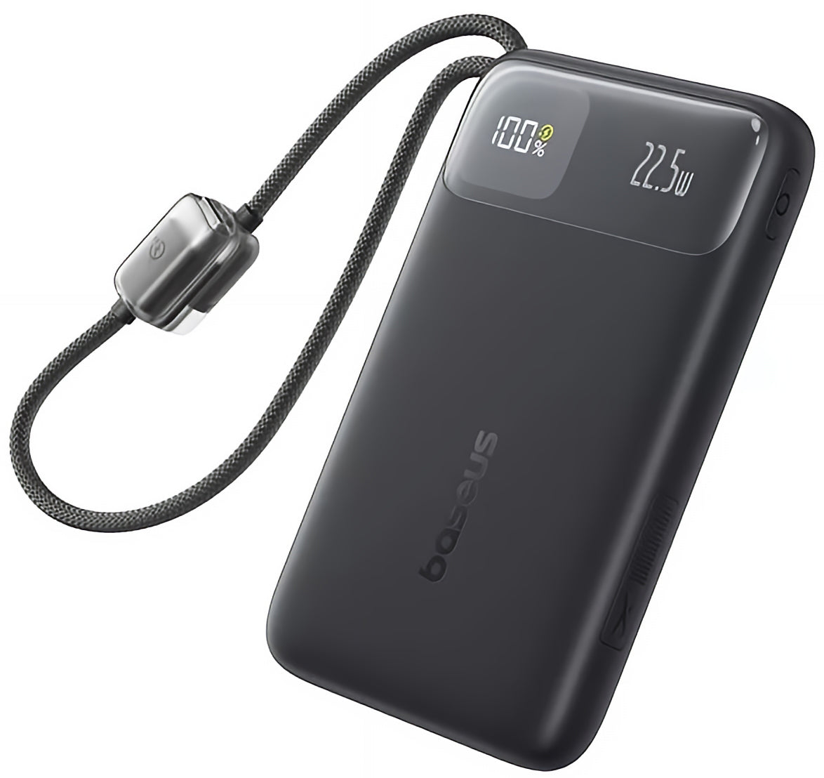 Baseus EnerFill FC11 ulkoinen akku, 10000mAh, 22.5W, QC + PD, 1 x Lightning - 1 x USB-A - 2 x USB-C, Musta E0027R04