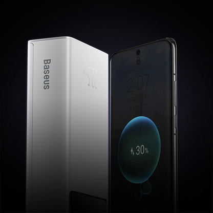 Ulkoinen akku Baseus EnerFill FP41, 30000mAh, 22.5W, QC + PD, 1 x USB-C - 2 x USB-A, Valkoinen