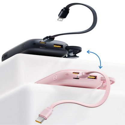 Ulkoinen akku Baseus EnerFill FC21 QPow 3 Ultra, 10000mAh, 22.5W, QC + PD, 1 x USB-A - 1 x USB-C, Musta