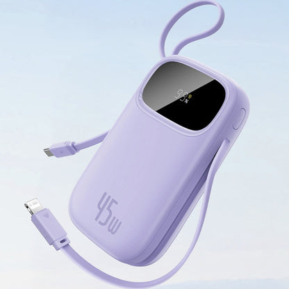 Baseus EnerFill FC31 Qpow 3 ulkoinen akku, 10000mAh, 45W, QC + PD, 1 x Lightning - 1 x USB-A - 2 x USB-C, Valkoinen E0028C01