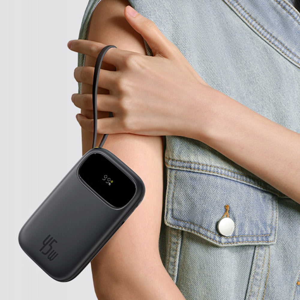 Baseus EnerFill FC31 Qpow 3 ulkoinen akku, 20000mAh, 45W, QC + PD, 1 x Lightning - 1 x USB-A - 2 x USB-C, Violetti E0028D02