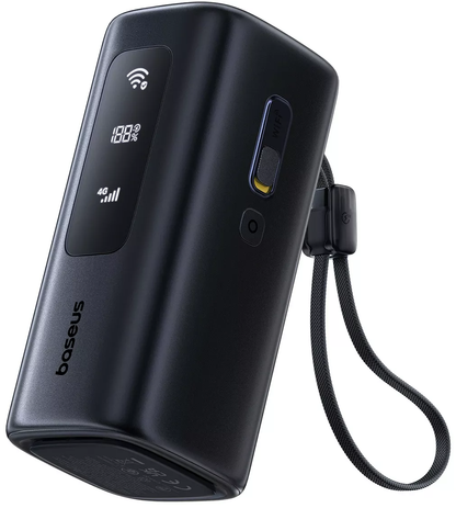 Baseus EnerGeek GX11 ulkoinen akku, 20000mAh, 67W, QC + PD, 1 x USB-A - 2 x USB-C, Musta E0025701