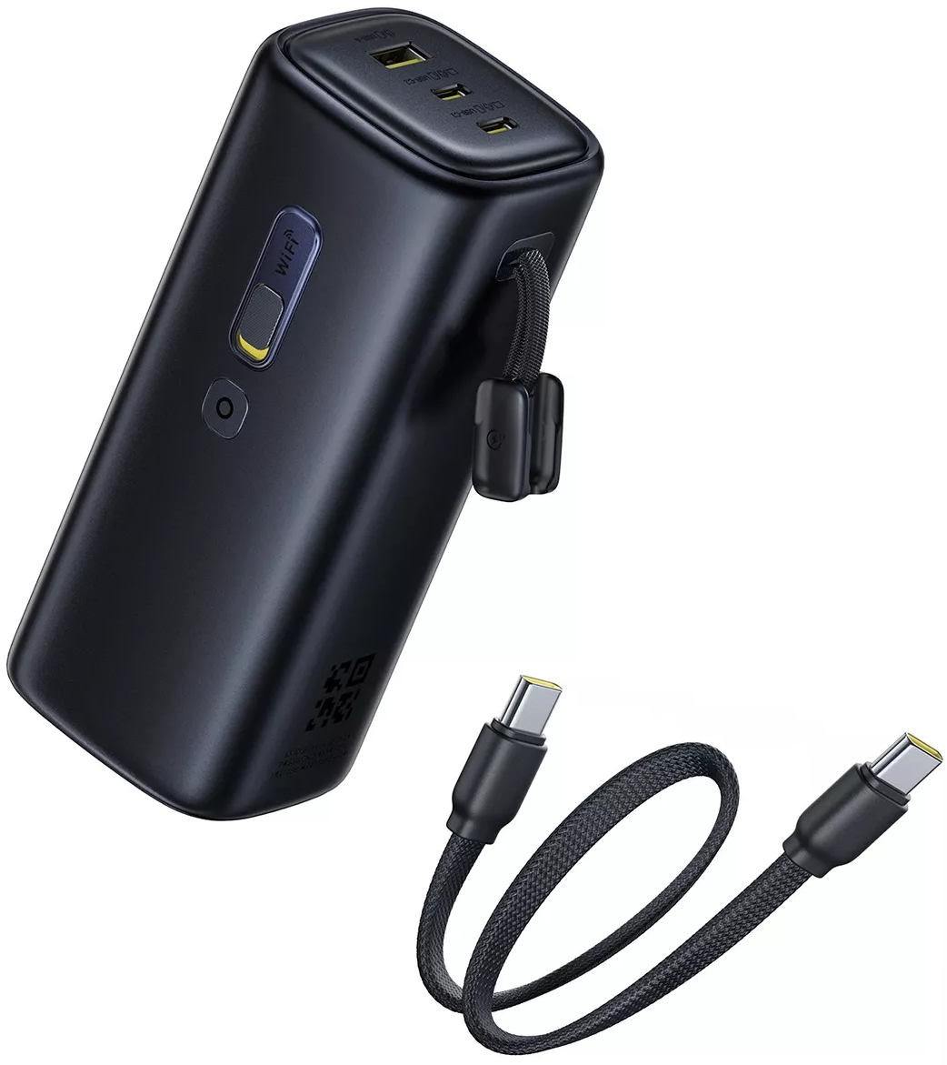Baseus EnerGeek GX11 ulkoinen akku, 20000mAh, 67W, QC + PD, 1 x USB-A - 2 x USB-C, Musta E0025701