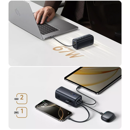 Baseus EnerGeek GX11 ulkoinen akku, 20000mAh, 67W, QC + PD, 1 x USB-A - 2 x USB-C, Musta E0025701