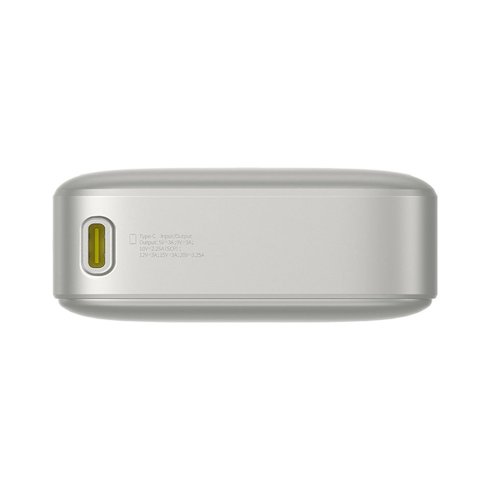 Ulkoinen akku Baseus Free2Pull, 20000mAh, 65W, PD, 2 x USB-C, Harmaa P10073700843-00