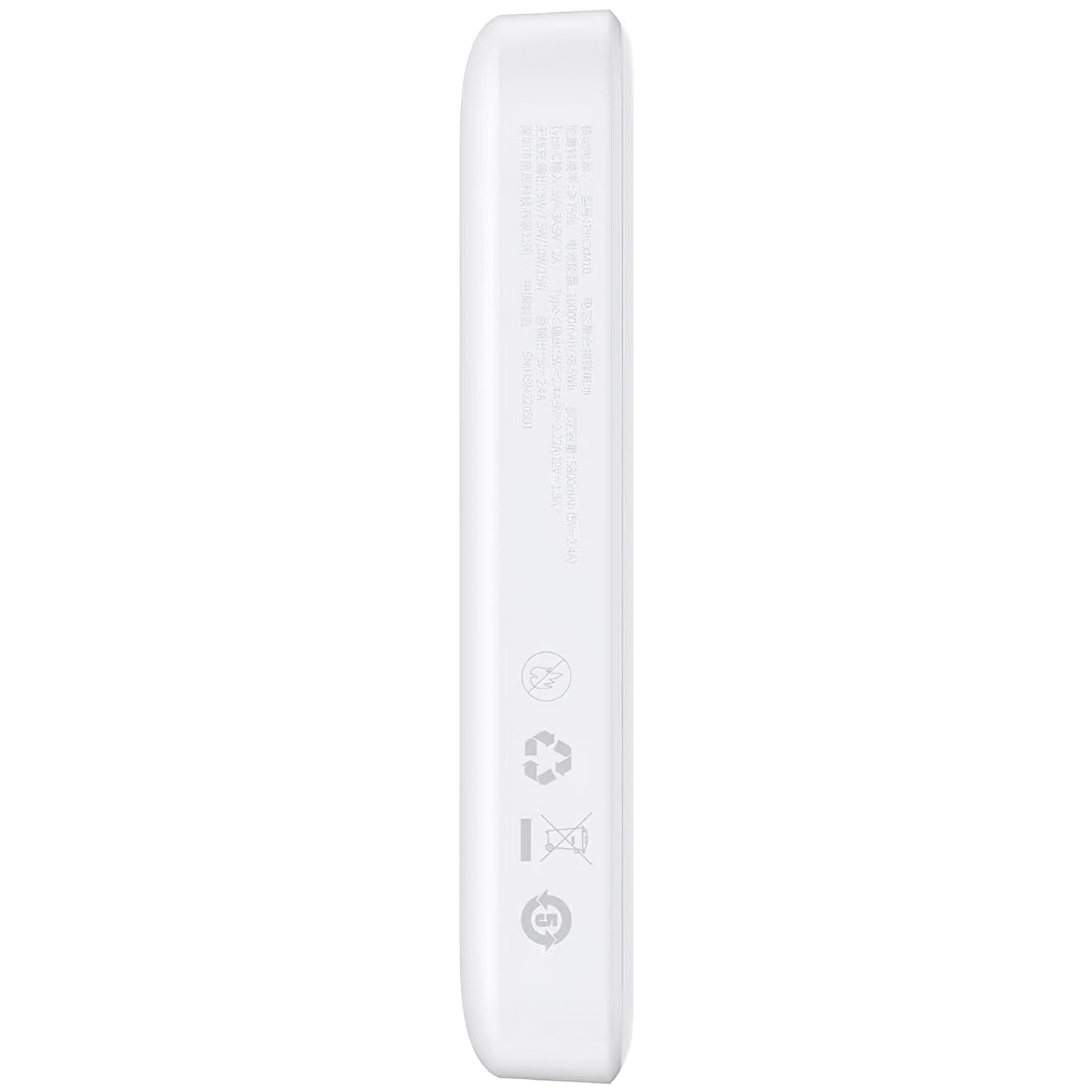 Baseus Magnetic Mini Ulkoinen Akku, 10000mAh, 20W, PD + FQI, 1 x USB-C, Valkoinen P10059001223-00