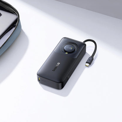 Ulkoinen akku Baseus OS Free2Pull, 10000mAh, 30W, PD, 2 x USB-C, Musta P10073701123-00