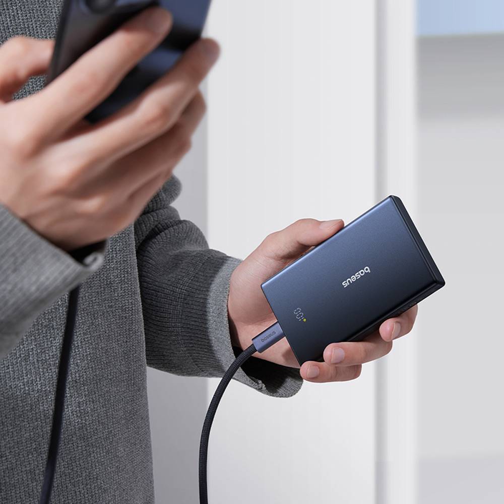 Baseus PicoGo Ulkoinen Akku, 10000mAh, 20W, QC + PD, 1 x USB-A - 2 x USB-C, Musta P10076801123-00