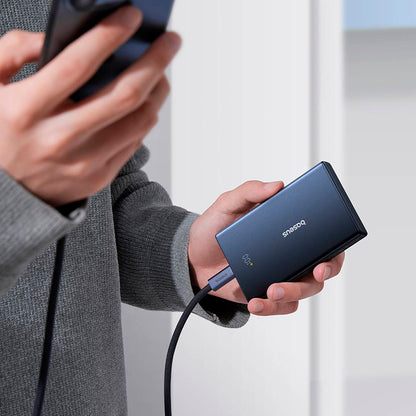 Baseus PicoGo Ulkoinen Akku, 10000mAh, 20W, QC + PD, 1 x USB-A - 2 x USB-C, Musta P10076801123-00
