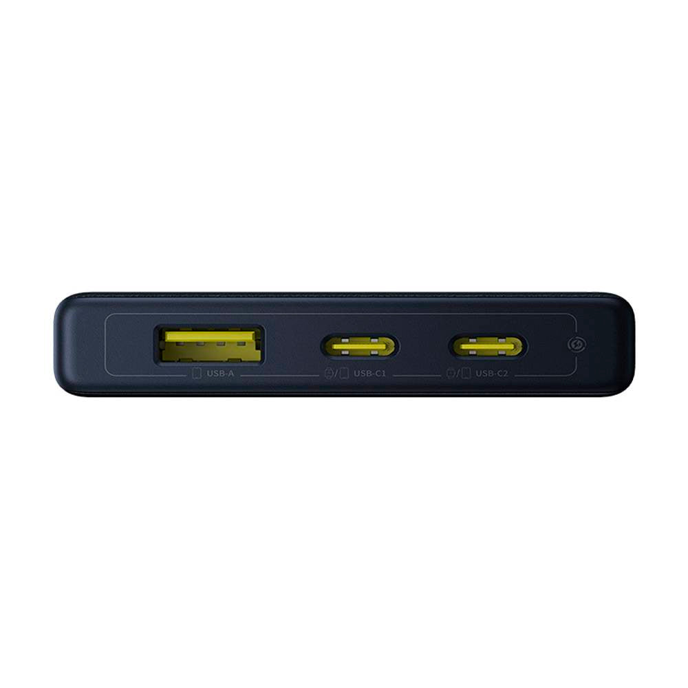 Baseus PicoGo Ulkoinen Akku, 10000mAh, 20W, QC + PD, 1 x USB-A - 2 x USB-C, Musta P10076801123-00