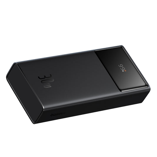 Ulkoinen akku Baseus Star Lord, 20000mAh, 30W, QC + PD, 1 x USB-C - 2 x USB-A, Musta P10022904113-00