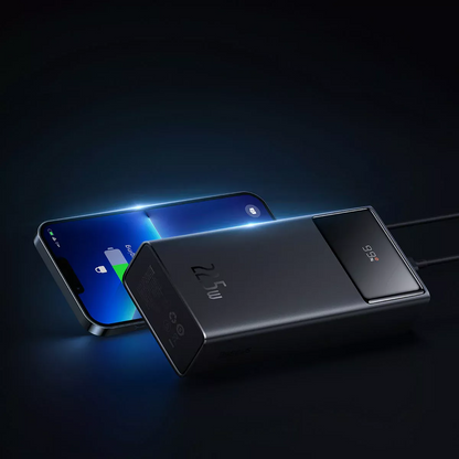 Baseus Star Lord External Battery, 30000mAh, 22.5W, QC + PD, 1 x USB-C - 2 x USB-A, Black PPXJ080101