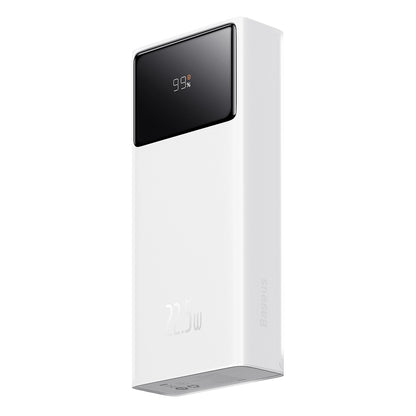 Ulkoinen akku Baseus Star Lord, 20000mAh, 22.5W, QC + PD, 1 x USB-C - 2 x USB-A, Valkoinen PPXJ080002