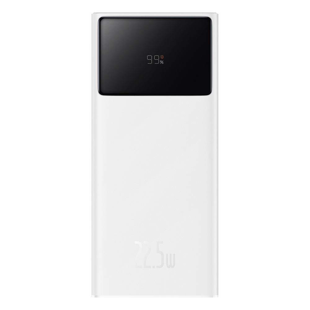 Ulkoinen akku Baseus Star Lord, 20000mAh, 22.5W, QC + PD, 1 x USB-C - 2 x USB-A, Valkoinen PPXJ080002