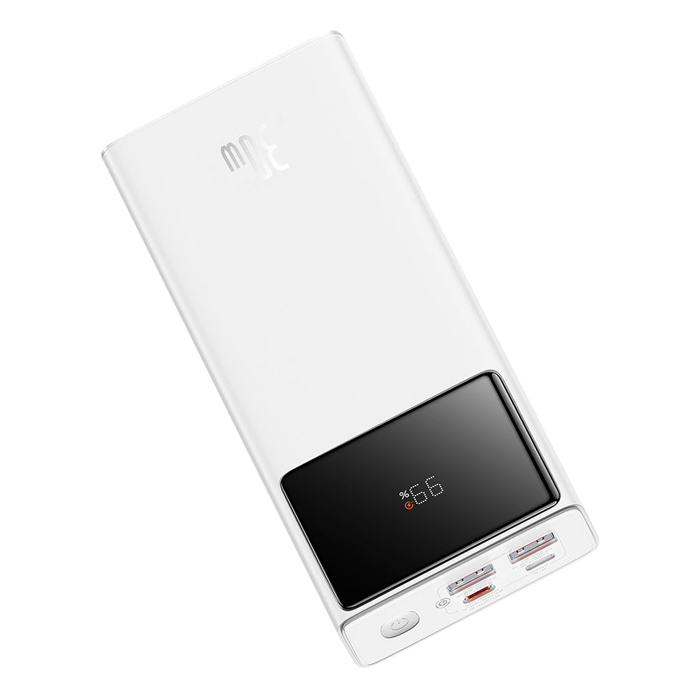 Ulkoinen akku Baseus Star Lord, 20000mAh, 30W, QC + PD, 1 x USB-C - 2 x USB-A, Valkoinen P10022904213-00
