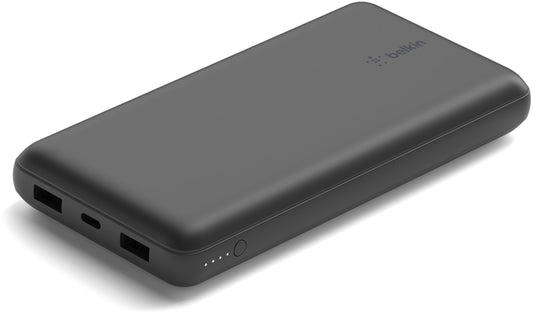 Belkin BoostCharge Pro Ulkoinen Akku, 20000mAh, 15W, 1 x USB-C - 2 x USB-A, Musta BPB012btBK