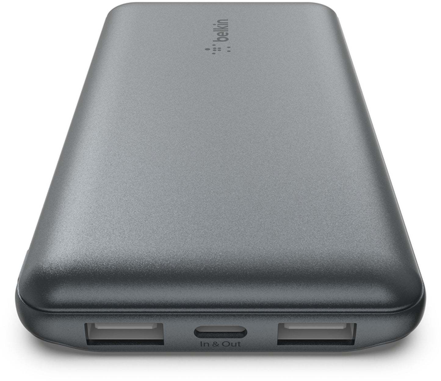 Belkin BoostCharge ulkoinen akku, 10000mAh, 15W, 1 x USB-C - 2 x USB-A, harmaa BPB011btGY