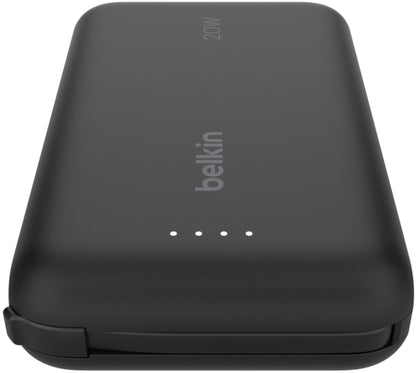 Belkin BoostCharge Ulkoinen Akku, 10000mAh, 20W, PD, 2 x USB-C, Musta BPB021hqBK
