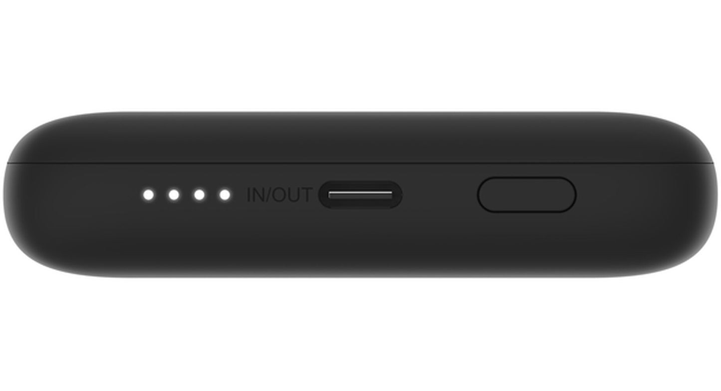 Belkin BoostCharge Plus -ulkoinen akku, 10000mAh, 23W, QC + PD, 1 x Lightning - 2 x USB-C, Musta BPB006btBLK