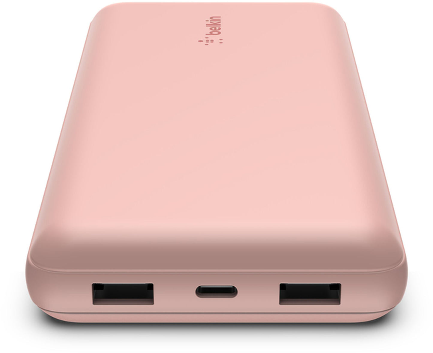 Belkin BoostCharge Ulkoinen Akku, 20000mAh, 15W, 1 x USB-C - 2 x USB-A, Vaaleanpunainen Kulta BPB012btRG