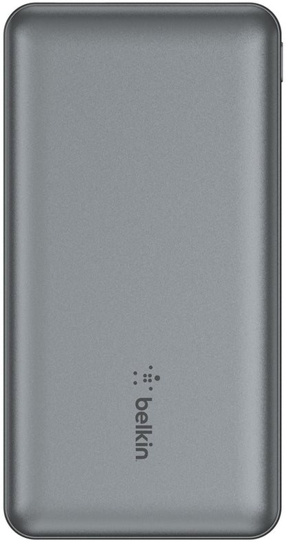 Belkin BoostCharge ulkoinen akku, 10000mAh, 15W, 1 x USB-C - 2 x USB-A, harmaa BPB011btGY
