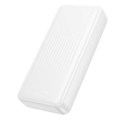 Ulkoinen akku Borofone BJ80A Clever, 20000mAh, 22.5W, QC + PD, 1 x USB-C - 2 x USB-A, Valkoinen
