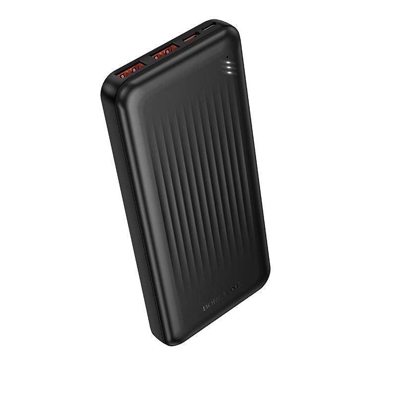 Ulkoinen akku Borofone BJ80A Clever, 10000mAh, 22.5W, QC + PD, 1 x USB-C - 2 x USB-A, Musta