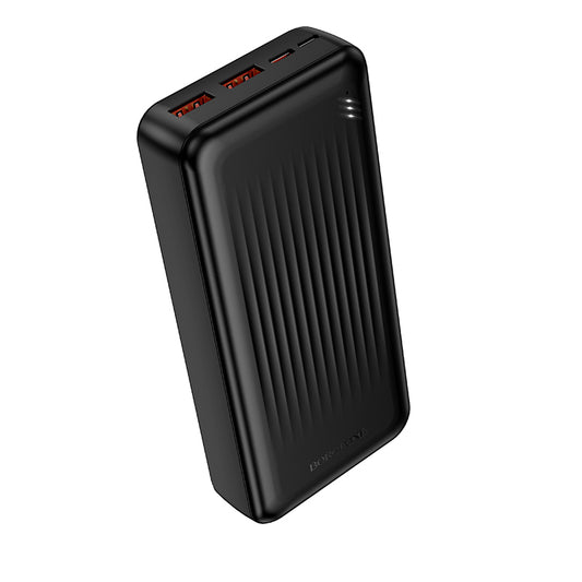 Ulkoinen akku Borofone BJ80A Clever, 20000mAh, 22.5W, QC + PD, 1 x USB-C - 2 x USB-A, Musta