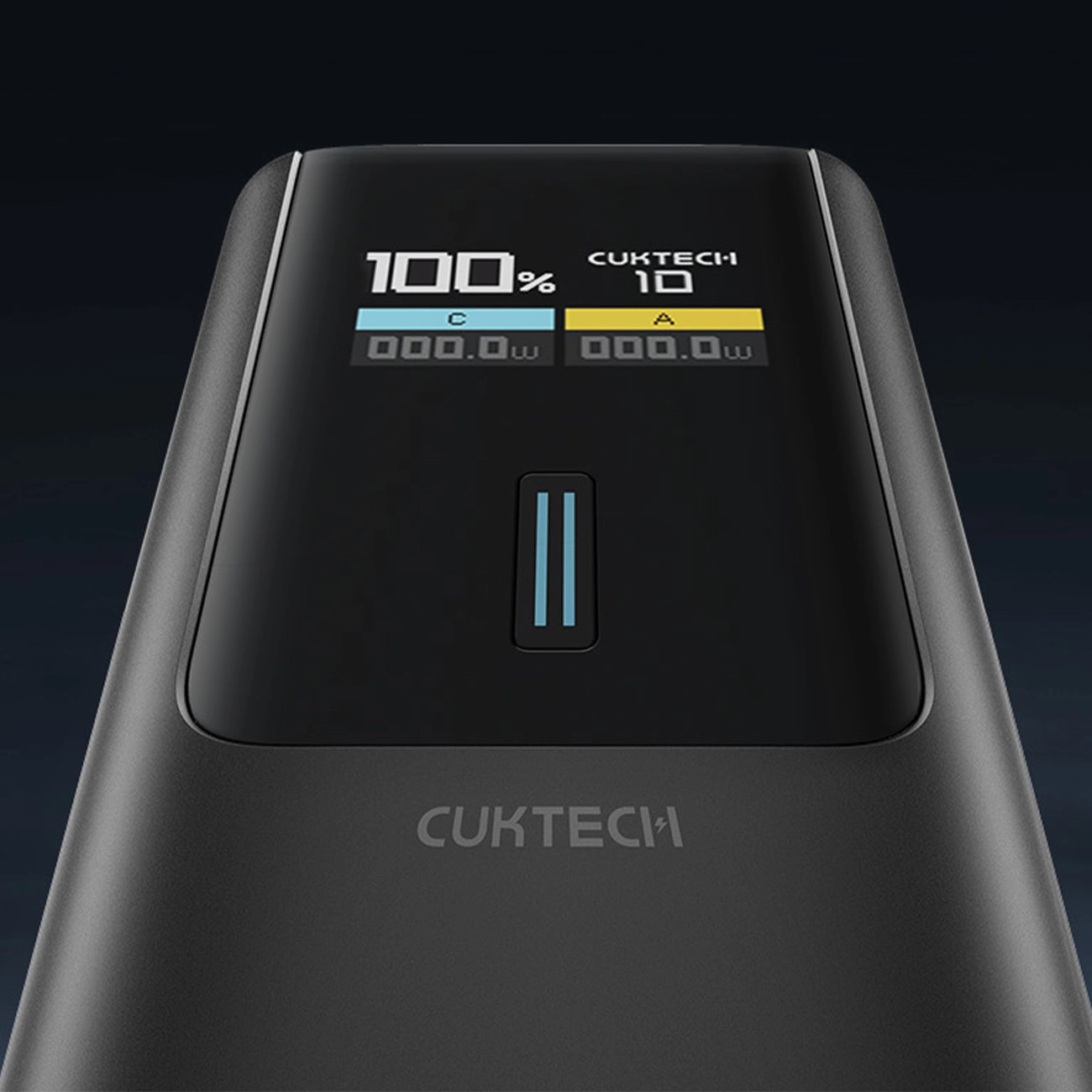 Cuktech Ulkoinen Akku, 10000mAh, 150W, QC + PD, 1 x USB-A - 1 x USB-C, Musta CKPB100PGLBL