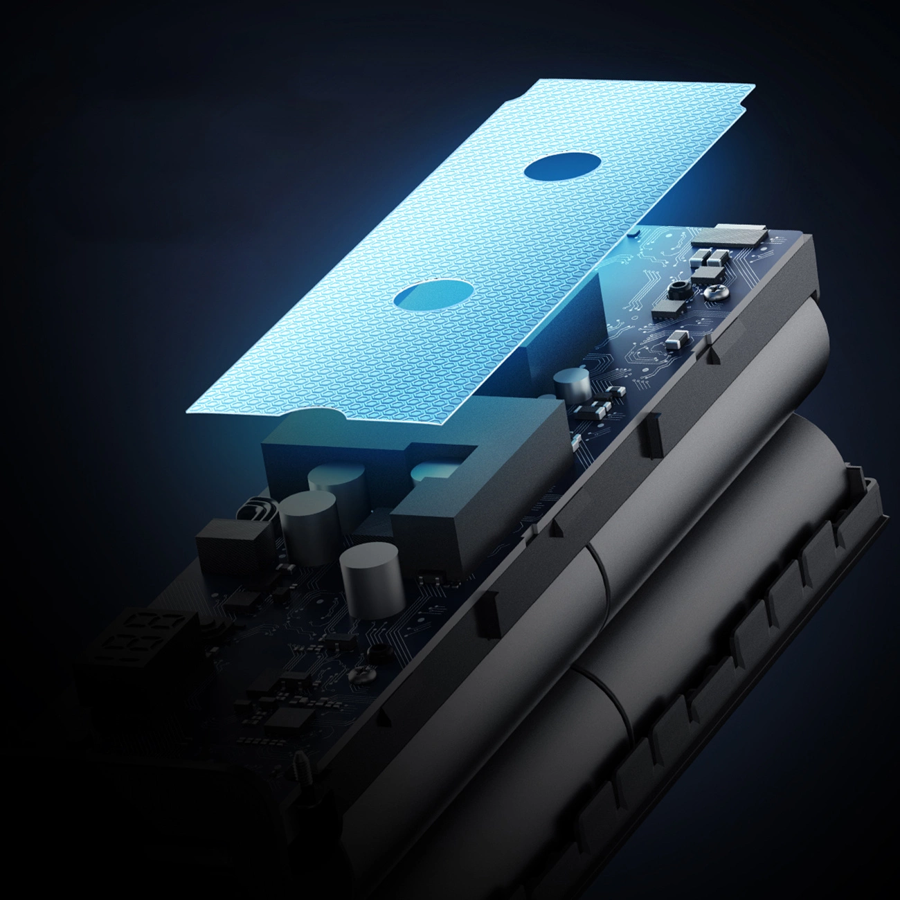 Ulkoinen akku Cuktech, 20000mAh, 100W, QC + PD, 1 x USB-A - 2 x USB-C, Harmaa CUKP200XGLGR